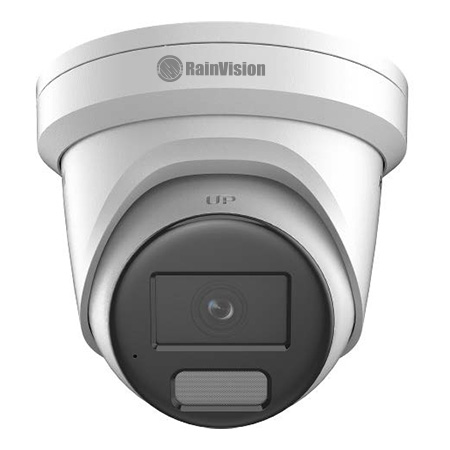 IPHEBX8-3-WL-W Rainvision 2.8mm 20FPS @ 8MP Indoor/Outdoor White Light Day/Night WDR Eyeball IP Security Camera 12VDC/PoE - Built-in Microphone - White
