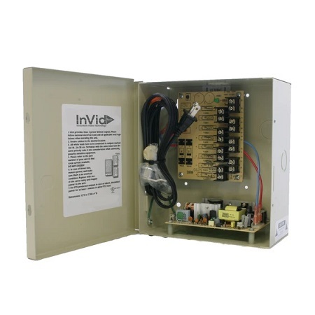 IPS-DCR18-18-1UL InVid Tech Master Power Supply Regulated 12VDC 18 Channel 18AMPs Total at 3AMP Fused