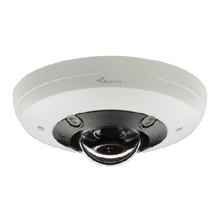 IPS12FFOCWIYA Illustra 1.65mm 20FPS @ 1080p Indoor/Outdoor IR Day/Night WDR Fisheye IP Security Camera 12VDC/PoE