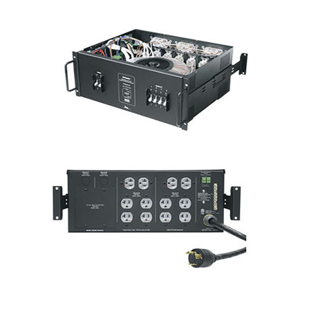 ISOCTR-5R-208-2 Middle Atlantic 5KVA Rackmount Integrated Load Center, 2 Stages of 100,000A Surge Protection