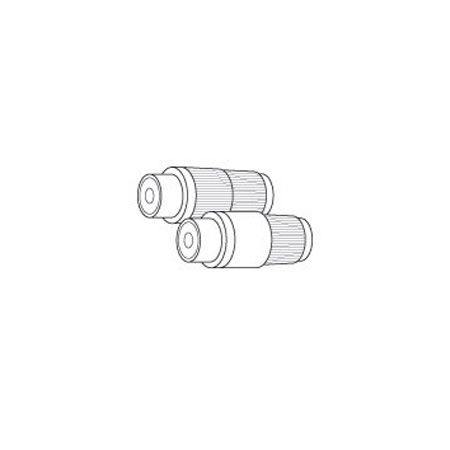Vanco RCA In-Line Shell, Plastic