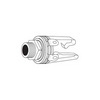 Show product details for J5X Vanco Connector 1/4" Jack Stereo NO Chassis Mount