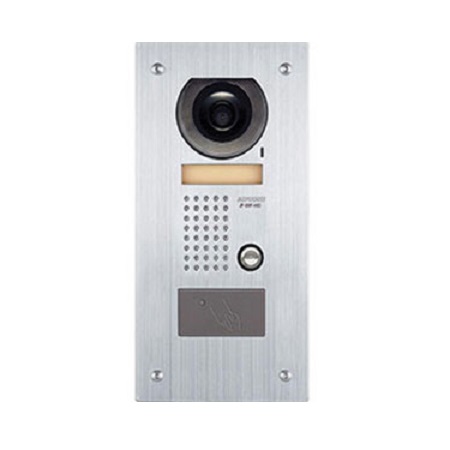 JF-DVF-HID Aiphone JF FL Mount Color Vandal Door Station and Stainless Steel With Embedded Hid Proxpoint Reader