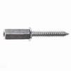 JH950-100 Platinum Tools 1/4-20MaleCouplerwith 11/2"SharpPoint WoodScrew - 100 Pack
