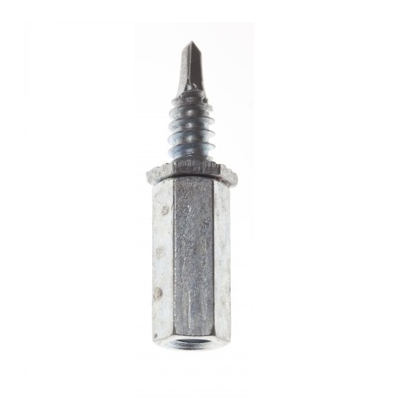 JH951-100 Platinum Tools 1/4-20MaleCouplerwith 3/4"SelfDrillMetalScrew - 100 Pack