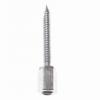 Show product details for JH952-100 Platinum Tools 3/8-16MaleCouplerwith 2"SharpPointWood Screw - 100 Pack