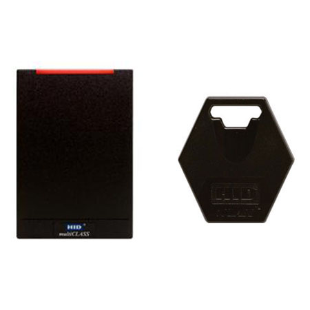K83125BKI000-K HID Stand-Alone Control Kit - EdgeReader Solo multiCLASS ESRP40 Controller with 10 x iCLASS 2K Keyfobs