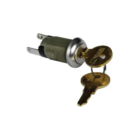 KA-110A Alarm Controls Single Bitted Flat Key Momentary Switch Key Removable in Off Position - Keyed Alike