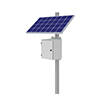 Show product details for KBC-AL2-100W KBC Networks 100 Watt Advanced Remote Power Kit with 1 x 100W Solar Panel, 14" D x 16" W x 19" H Powder Coated Aluminum Enclosure and Side Panel Mount for 3-6" Pole