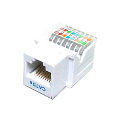 20-3425-LA CAT5E RJ-45 Keystone Jack - Lite Almond