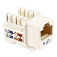 Keystone CAT6 RJ-45 Insert Snap-Ins 