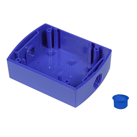 KIT-GLR-BB-4 STI Blue GLR Backbox Kit with 1/2" NPT Plug
