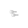 Show product details for KN4 Vanco Knob Replacement 4mm Thread 2 Pack