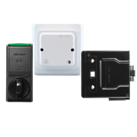 KT-APERK100-IW Kantech K100 Wireless Cabinet Lock with HID 1356 MHz iCLASS Reader White Round Knob