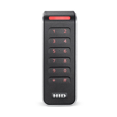 KT-SIG-20KTKS-MB Kantech HID Signo 20K Mullion Keypad/Reader - Black with Silver Trim - Special Order