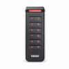Show product details for KT-SIG-20KTKS-MB Kantech HID Signo 20K Mullion Keypad/Reader - Black with Silver Trim - Special Order