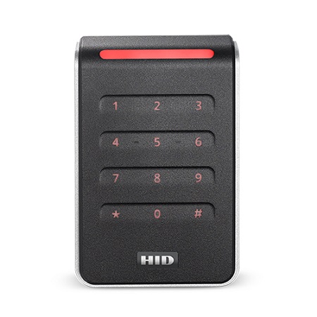 KT-SIG-40KTKS-01 Kantech HID Signo 40K Single Gang Keypad/Reader - Black with Silver Trim