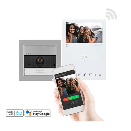 KVU8190W Comelit Simplebus 2 Wi-Fi Ultra Kit with Mini Handsfree