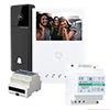 Show product details for KVV8101 Comelit Visto VIP Video Doorbell Camera Kit with Mini Handsfree WiFi Monitor, Power Supply Unit and Floor Switch