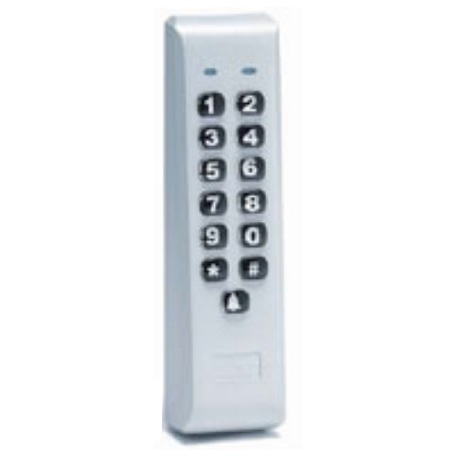 212iLM-AL Linear Indoor / Outdoor Mullion-mount Weather Resistant Keypad - Aluminum