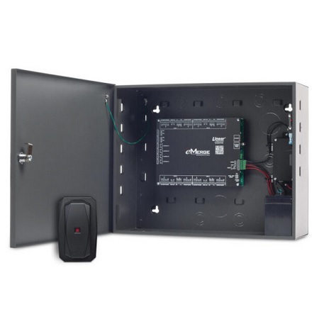 ES-1MB Linear eMerge 1 Door Essential Plus Access Control Platform w/ 1 Reader Bundle - Steel Enclosure