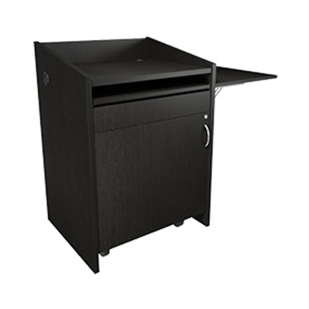 L2LDC2FCMGE Middle Atlantic Pre-Configured L2 Series Lectern 28" W 25" D with Connectivity and Flip Up Shelf