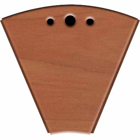 LD-WTT45HM Middle Atlantic 45 Degree Wedge for LCD Monitoring Desk, Top only, Honey Maple Finish