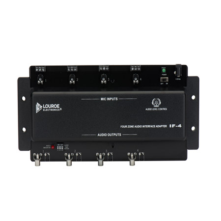 LE-288 Louroe Electronics IF-4 4 Zone Audio Interface Adapter