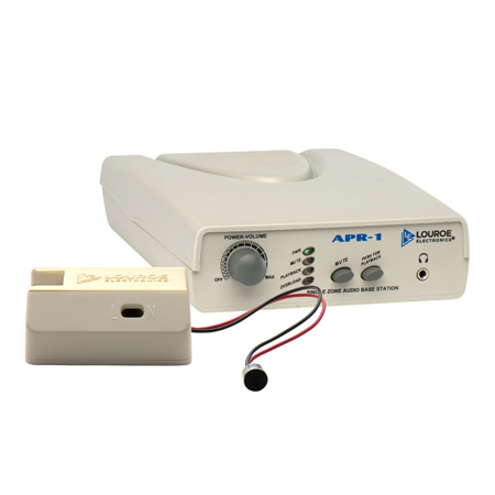 LE-362 Louroe Electronics ASK-4  #101-C Single Zone Base Station w/Verifact C Microphone