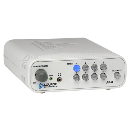 LE-425 Louroe Electronics AP-8 8 Zone Audio Monitoring Base Station