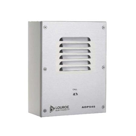 LE-545 Louroe Electronics AOP-545 Analog 4" Two-way Speaker/Microphone - Surface/Flush Wall Mount