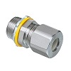 Show product details for LPCG50SS-25 Arlington Industries Low-Profile Strain Relief Stainless Steel Cord Connector - Pack of 25