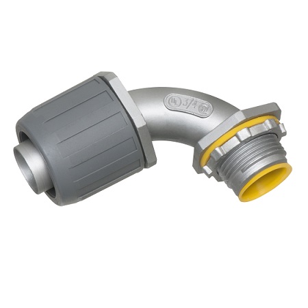 LT907A-10 Arlington Industries 3/4" 90 Degree Liquid-Tight Connector With Insulated – Pack of 10
