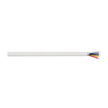 LUESCP Remee 22 AWG 5 Conductors Shielded Solid Bare Copper CL3P Plenum Access Control Composite Cable - 1000' Reel - Clear/Natural