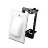 Show product details for LV1VAN1AL Vanco Flat Panel Bulk Cable Wall Plate with Mounting Bracket Kit