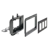 Show product details for LVU3BL Arlington Industries 3-Gang Recessed Low-Voltage Mounting Bracket - Black