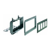Show product details for LVU4BL Arlington Industries 4-Gang Recessed Low-Voltage Mounting Bracket - Black