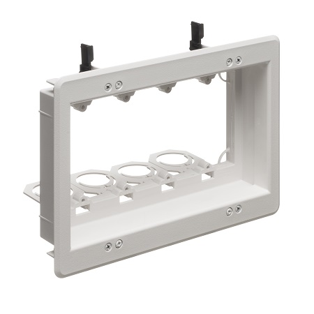 LVU4W Arlington Industries 4-Gang Recessed Low-Voltage Mounting Bracket