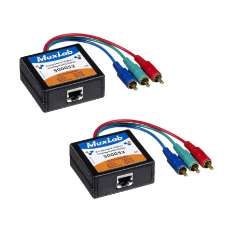 500052-2PK MuxLab Component Video/Analog Audio Balun - Male - 2-Pack