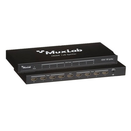 500422 Muxlab HDMI 1X8 Splitter 4K 110-220V
