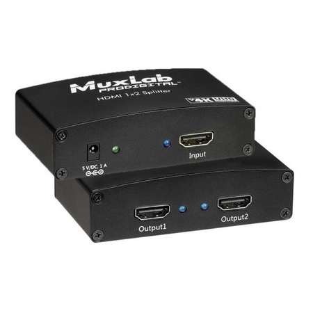 500423 Muxlab HDMI 1X2 Splitter UHD-4K