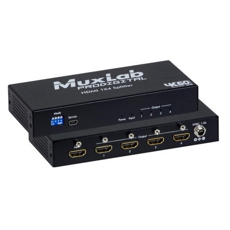 500426 Muxlab HDMI 1x4 Splitter 4K/60