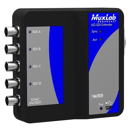500730 Muxlab 6G-SDI Extender Over UTP
