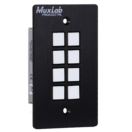 500816-IP Muxlab 8 Button IP POE Control Panel