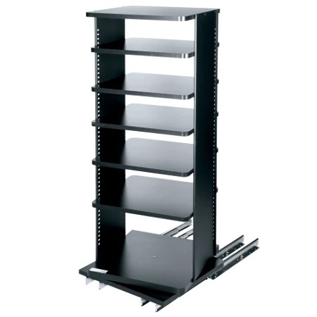 ASR-30-HD Middle Atlantic Adjustable Slide Out Rotating Shelving System Useable Height, 21" Deep, 4 Shelves