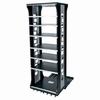 Show product details for ASR-60-HD Middle Atlantic Adjustable Heavy Duty Slide Out Rotating Shelving System Useable Height, 21" Deep - 9 Shelves