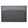 Show product details for BFD-38 Middle Atlantic Solid Front Door - Fits 38 Space BGR Series Racks - Black Finish