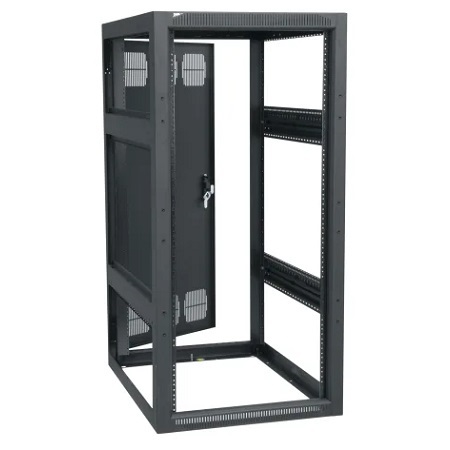 BGR-2532 Middle Atlantic 43-3/4" 25 Space 32" Deep Multibay BGR Rack w/ Rear Door - Black Finish