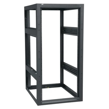 BGR-2532LRD Middle Atlantic 43-3/4" 25 Space 27" Deep Multibay BGR Rack w/ Rear Door - Black Finish