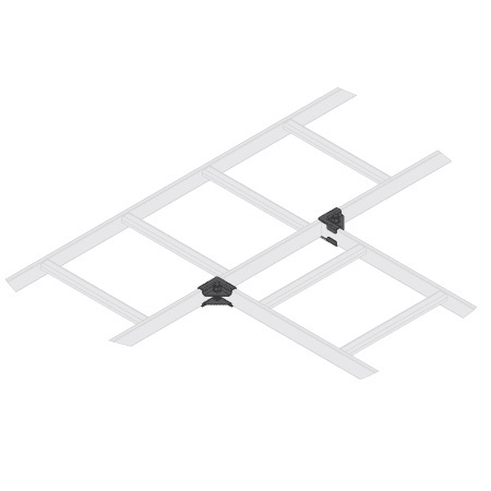 CLH-HTS Middle Atlantic 90 Degree Ladder Horizontal Tee Splice Hardware (1-Pair)